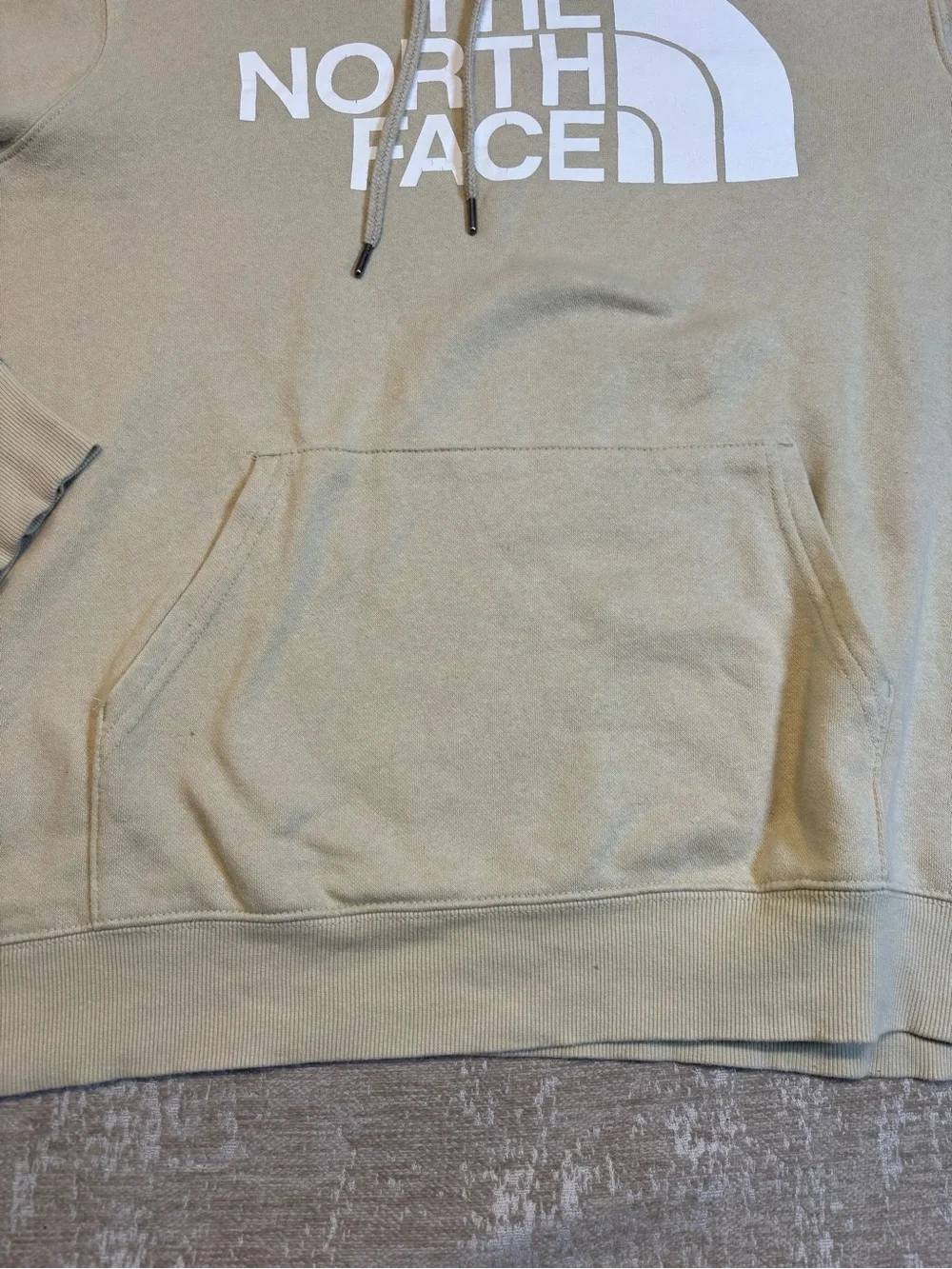 The North Face Half Dome Hoodie Men’s Large Beige Pullover Sweatshirt